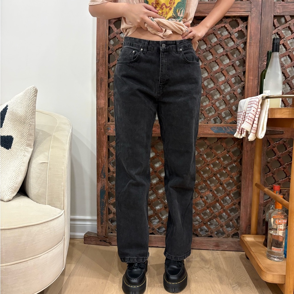 The Ragged Priest Black Straight Leg Jeans